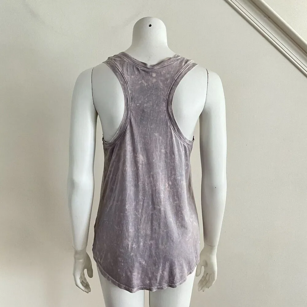Peloton Flow Racer Tank Washed Silver Racerback M - Picture 3 of 10